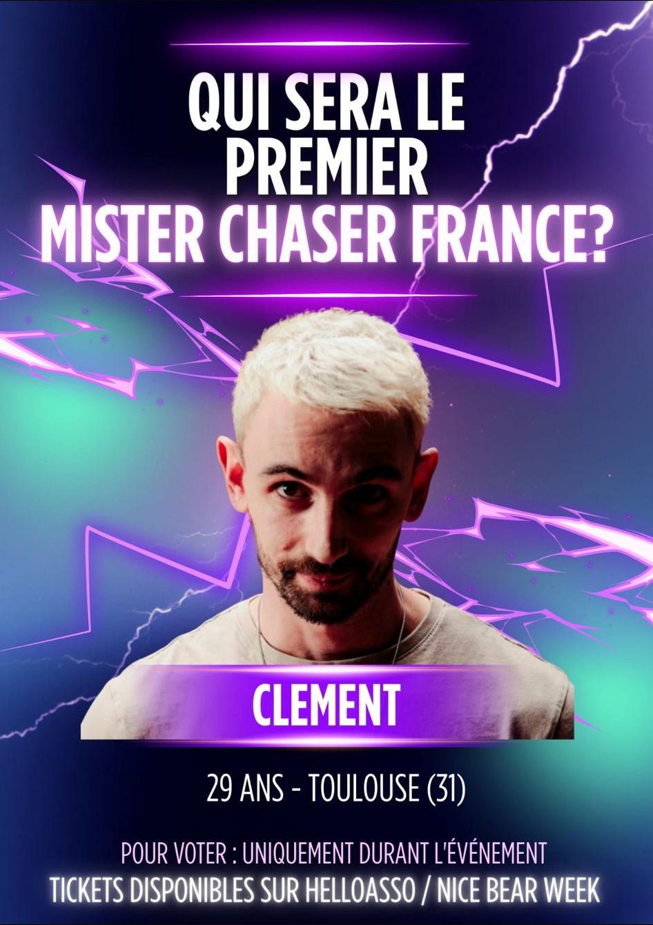 Candidat Mr Chaser France 2026 - Clément