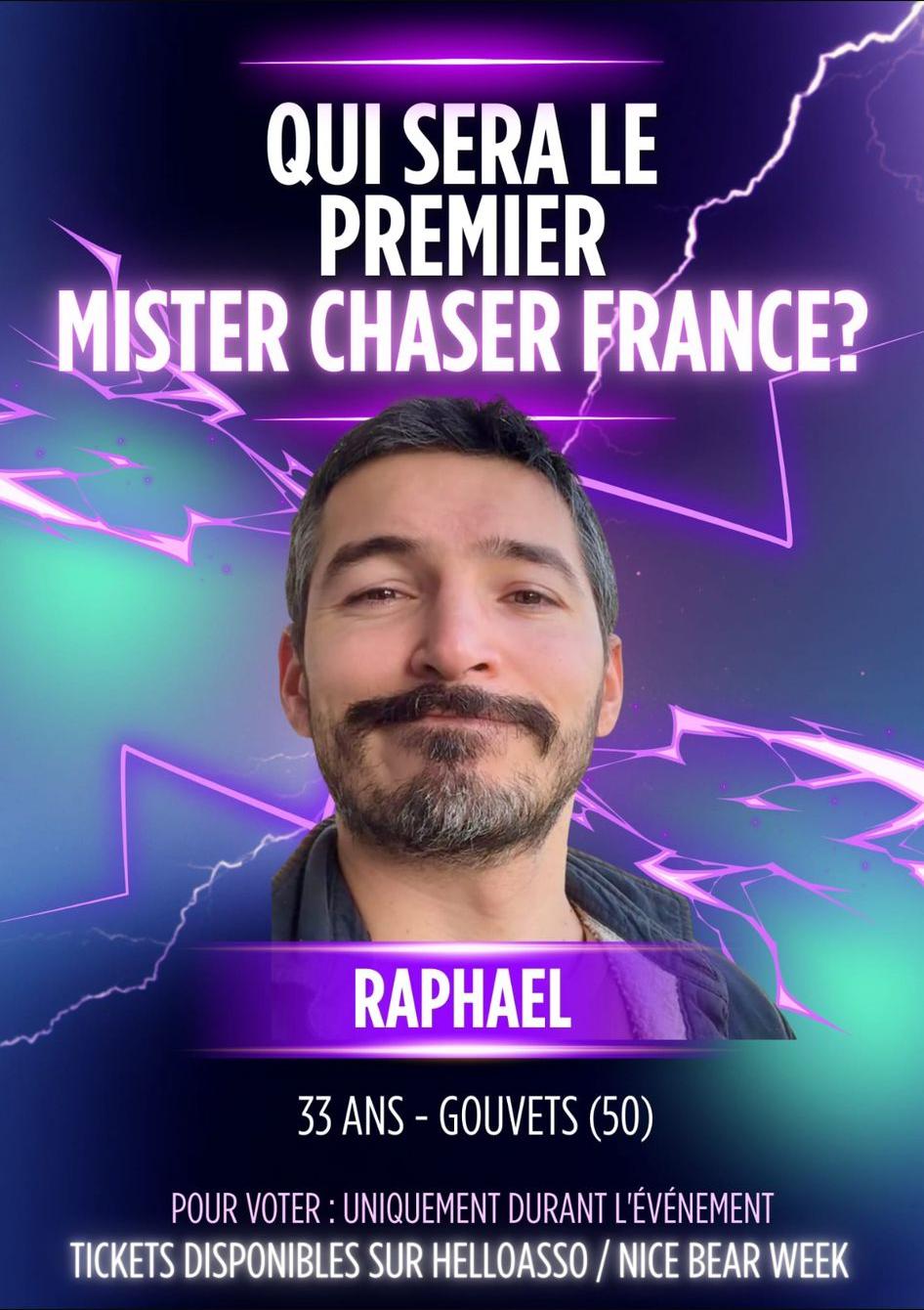 Candidat Mr Chaser France 2026 - Raphaël